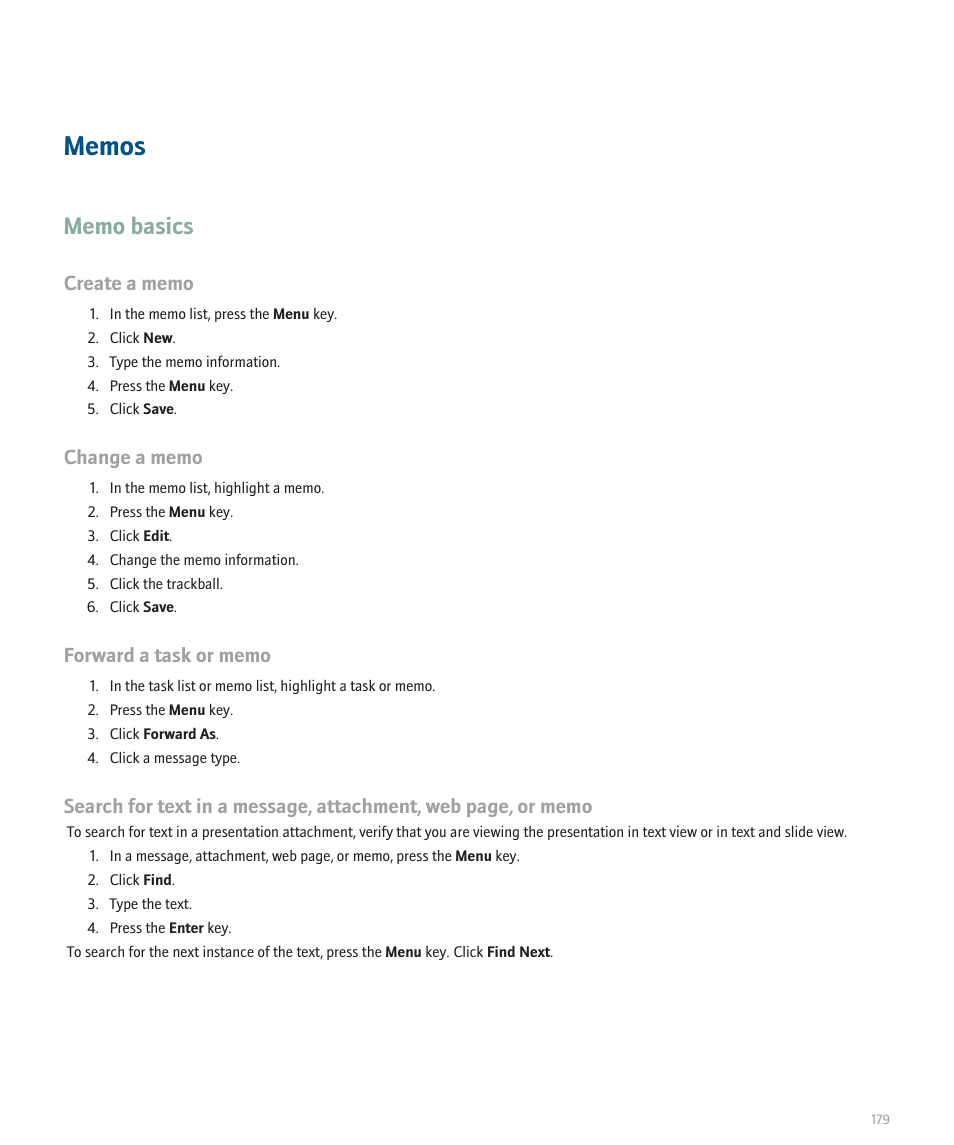 Blackberry 8100 User Manual | Page 181 / 262