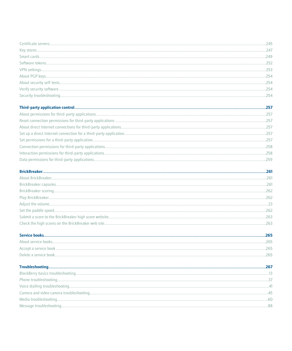 Blackberry Pearl 8120 User Manual | Page 10 / 293