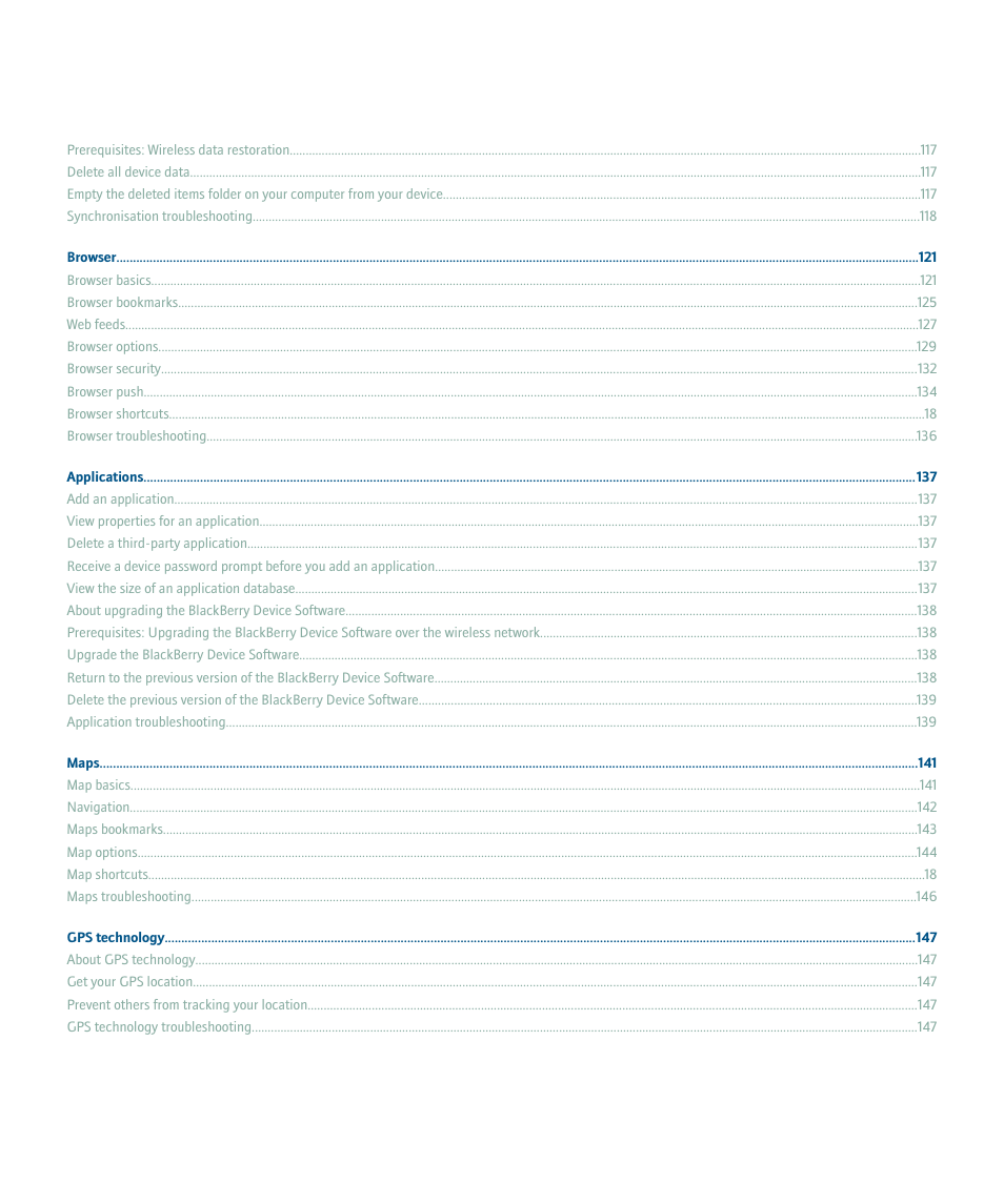 Blackberry Pearl 8120 User Manual | Page 6 / 293