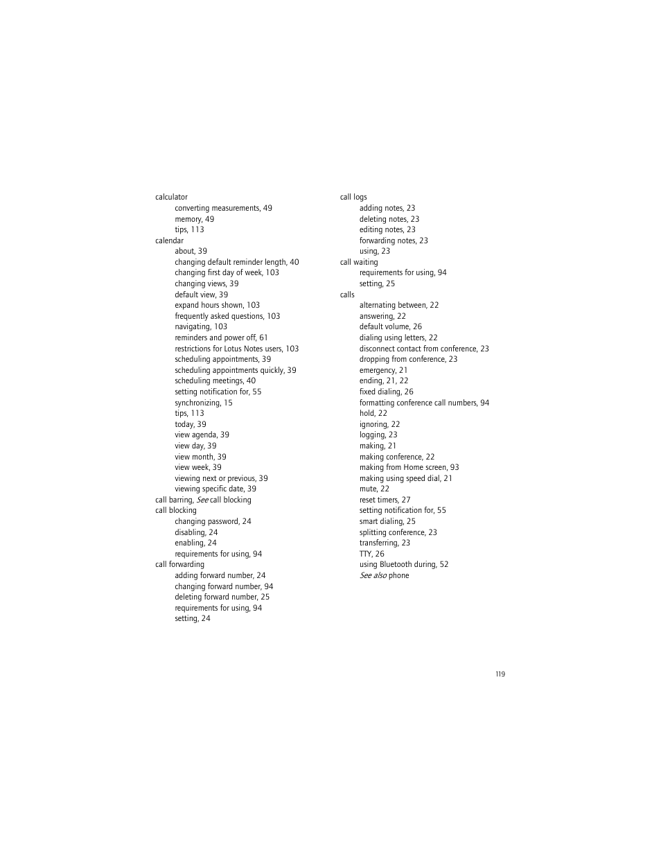 Blackberry 7290 User Manual | Page 119 / 132