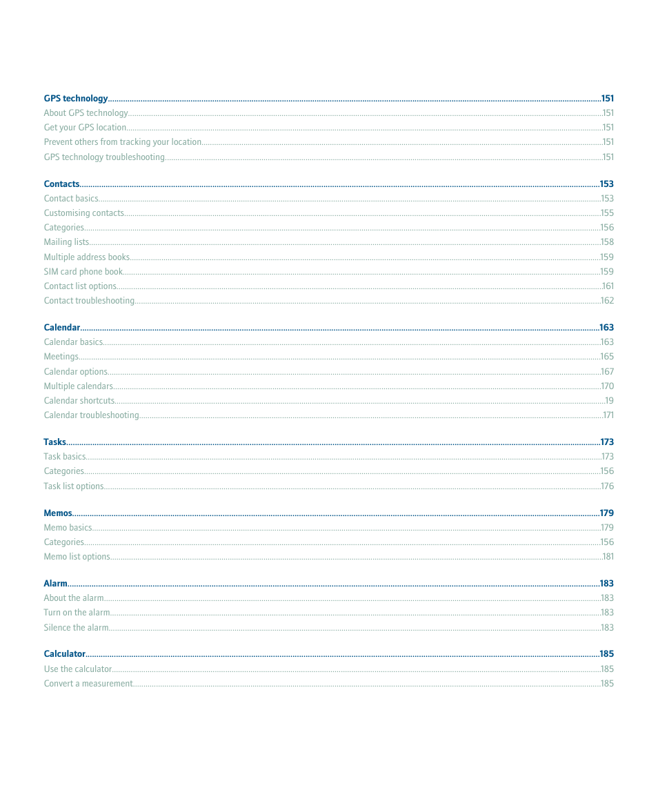 Blackberry Pearl 8110 User Manual | Page 7 / 287