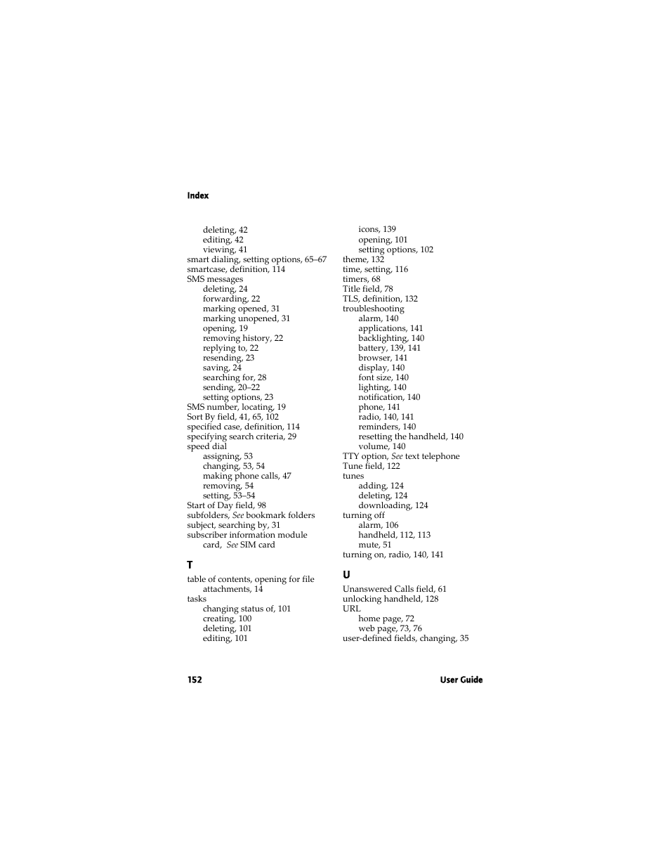 Blackberry 7780 User Manual | Page 152 / 154