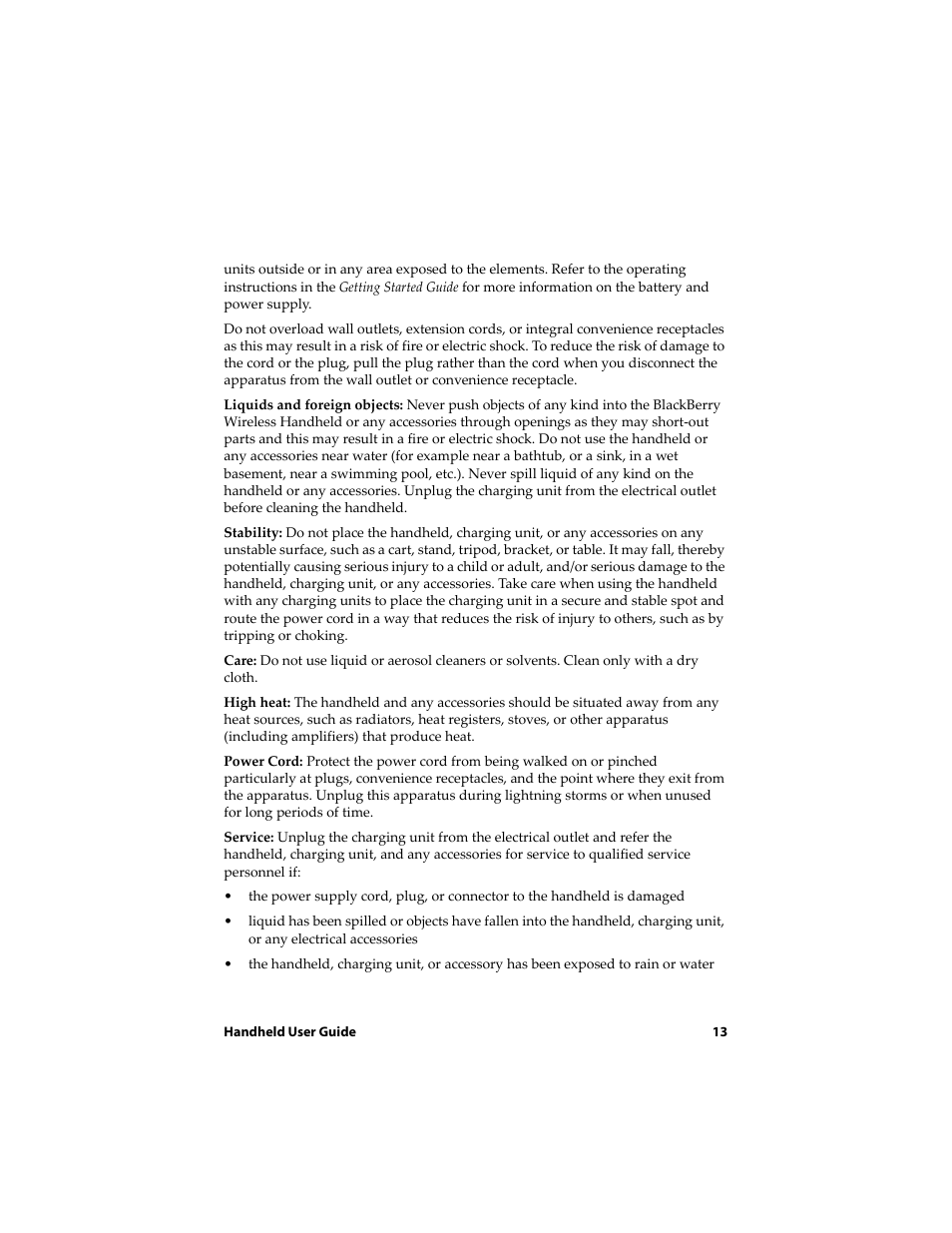 Blackberry 6710 User Manual | Page 13 / 309