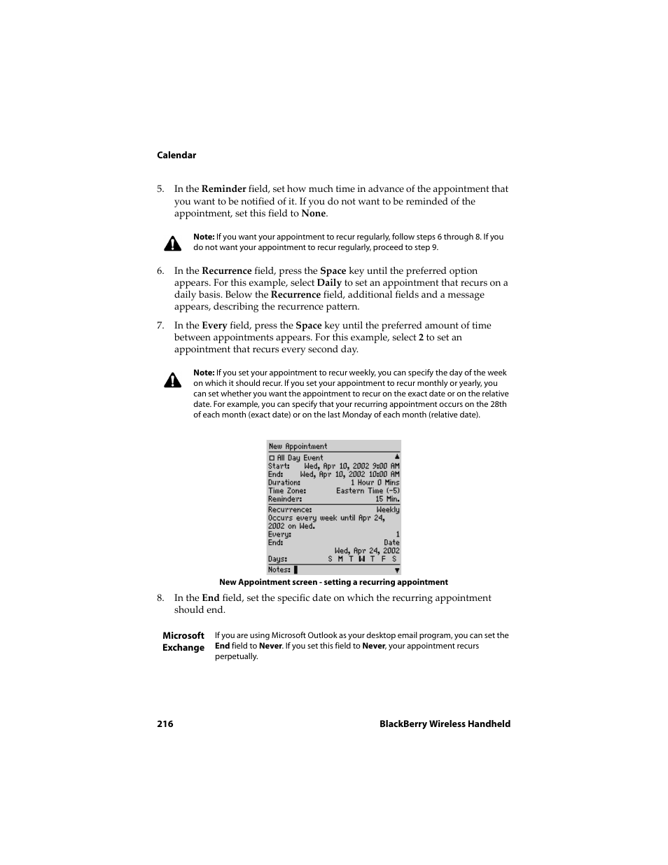 Blackberry 6710 User Manual | Page 216 / 309