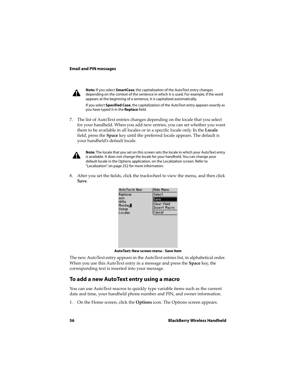 Blackberry 6710 User Manual | Page 56 / 309