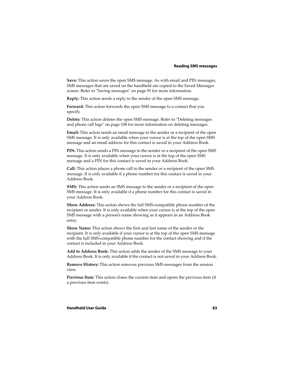 Blackberry 6710 User Manual | Page 83 / 309