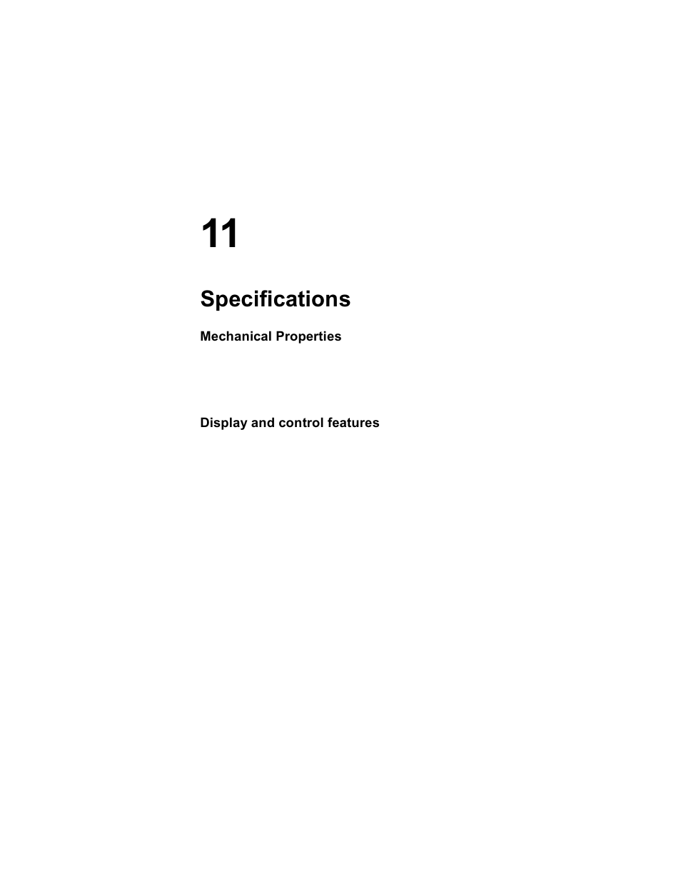 Specifications, Mechanical properties, Display and control features | Blackberry RIM 950 User Manual | Page 133 / 153