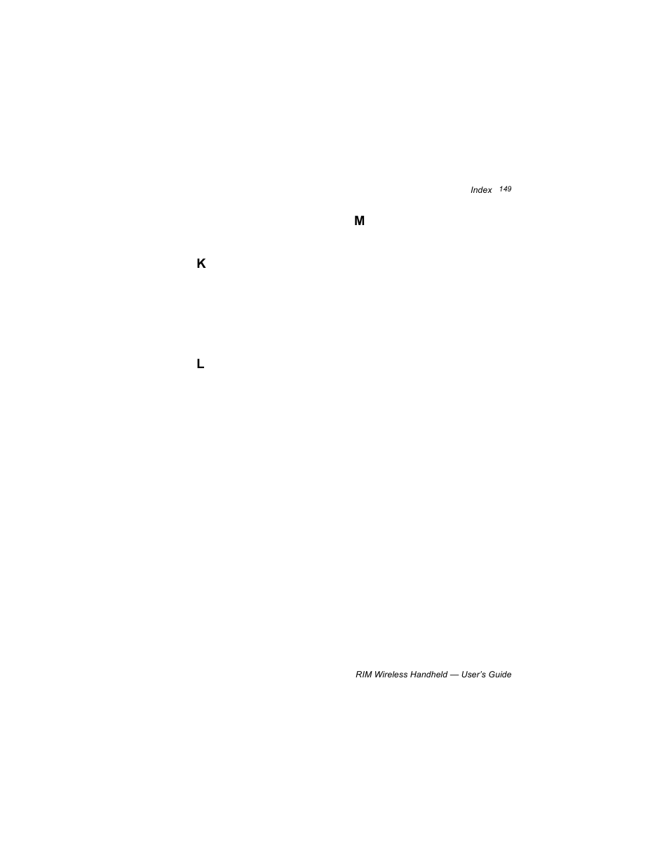 Blackberry RIM 950 User Manual | Page 149 / 153