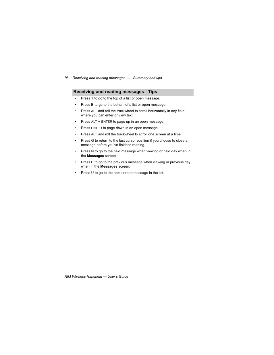 Blackberry RIM 950 User Manual | Page 70 / 153