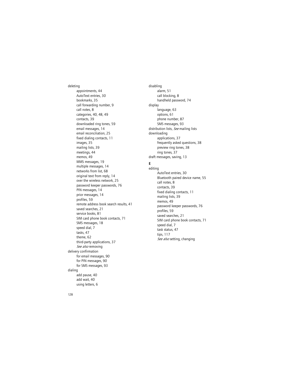 Blackberry BlackBerry User Manual | Page 128 / 140