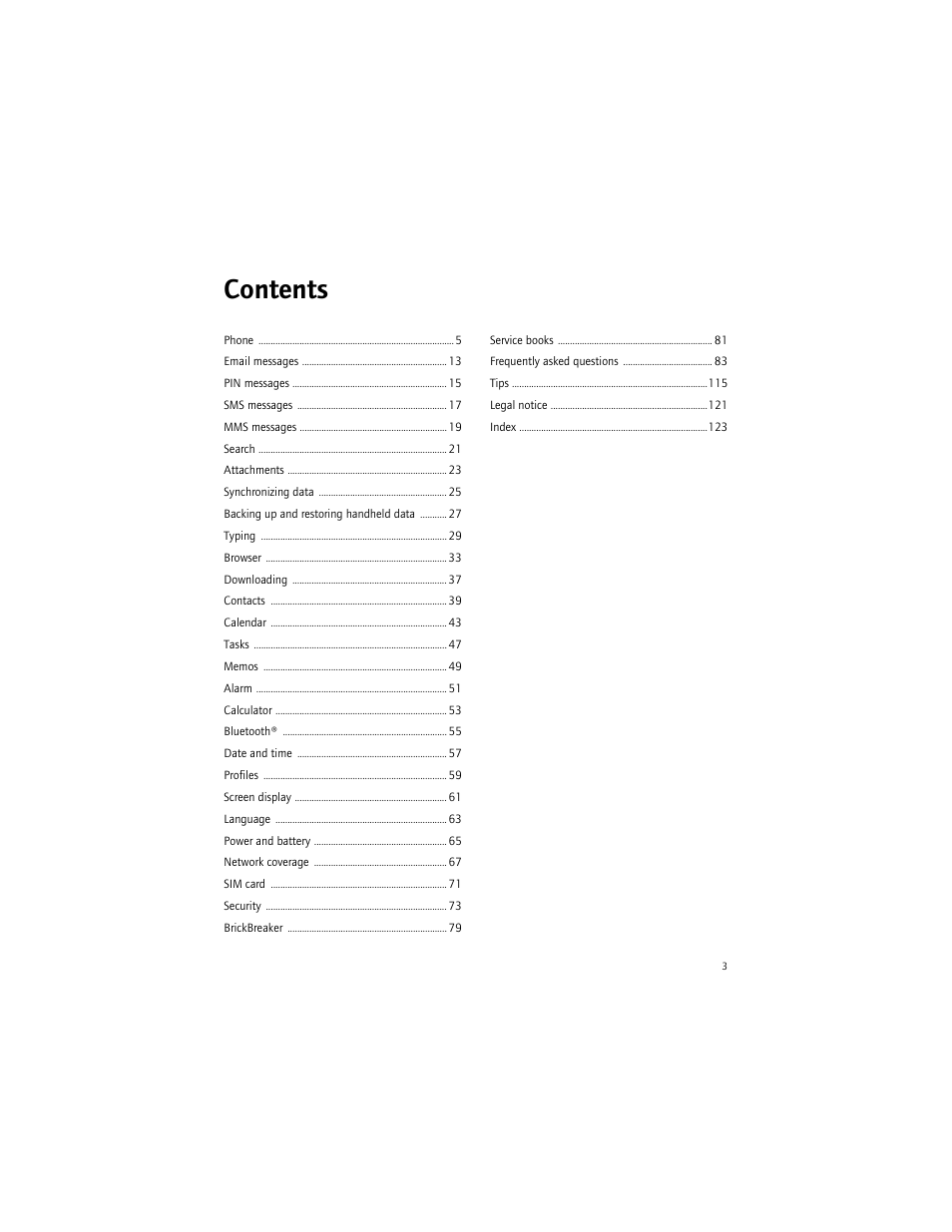 Blackberry BlackBerry User Manual | Page 3 / 140