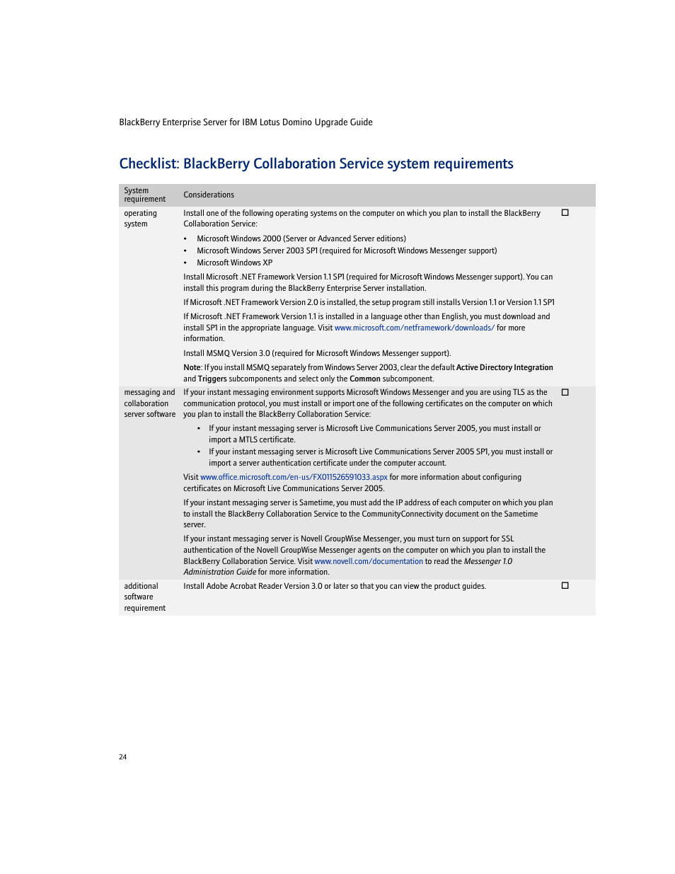Blackberry Enterprise Server User Manual | Page 24 / 40