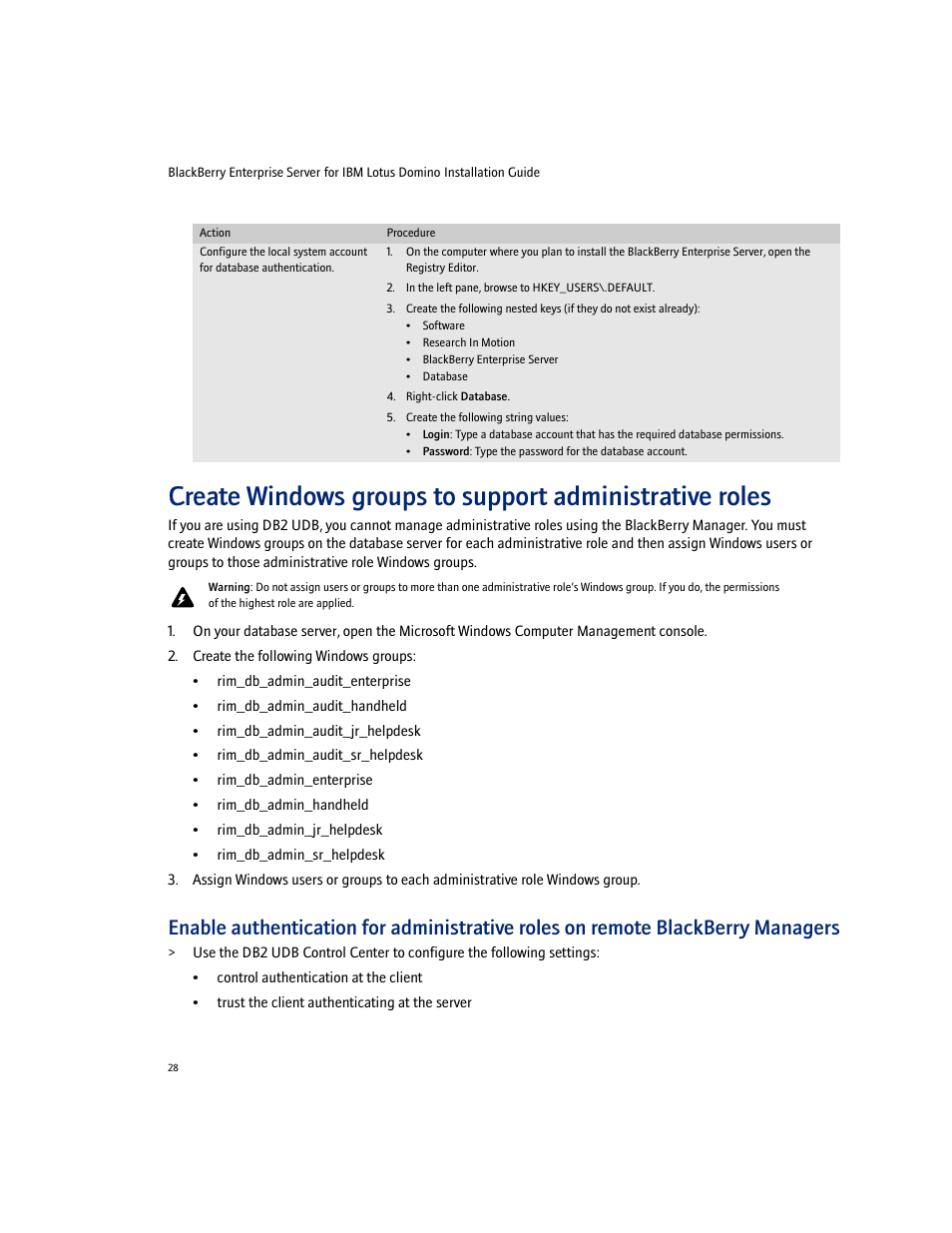 Blackberry Enterprise Server User Manual | Page 28 / 40