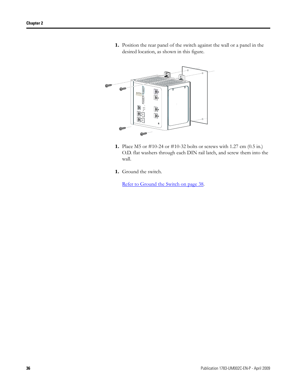 Rockwell Tools STRATIX 8000 ETHERNET 1783-MS10T User Manual | Page 36 / 92