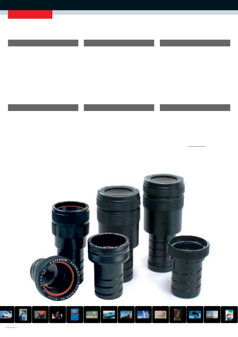 Lenses | Reflecta SERIES 3000 User Manual | Page 12 / 24