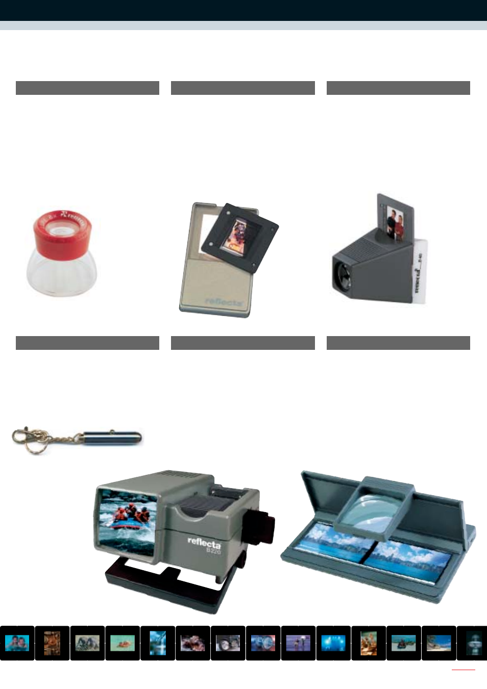 Viewer b36, Magnifying glass, Viewer b220 | Laser pointer, Viewer b250, Viewer b40 | Reflecta SERIES 3000 User Manual | Page 17 / 24