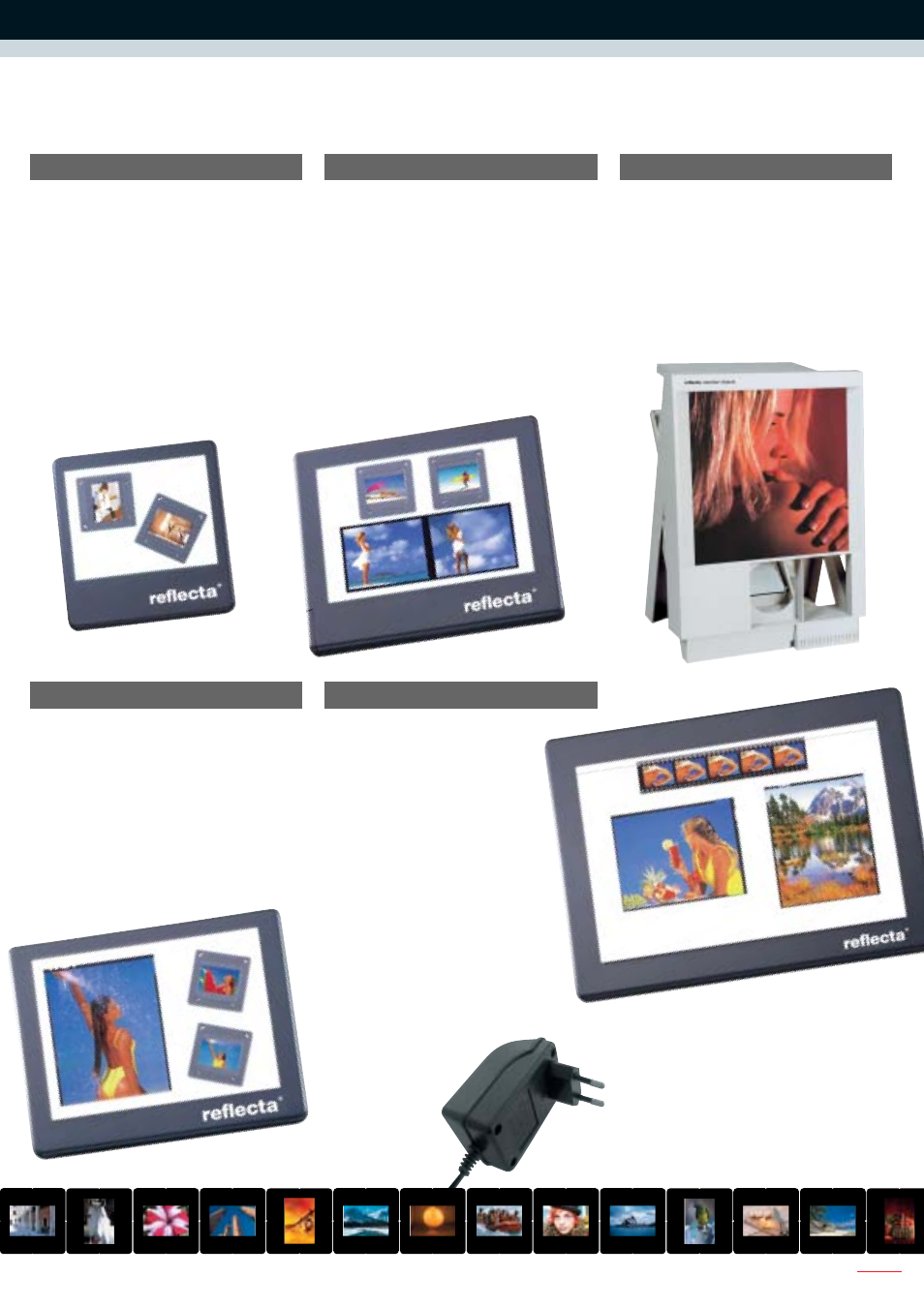 Light panel l130, Light panel l230, Light panel l300 | Light panel l600, Folding monitor | Reflecta SERIES 3000 User Manual | Page 19 / 24