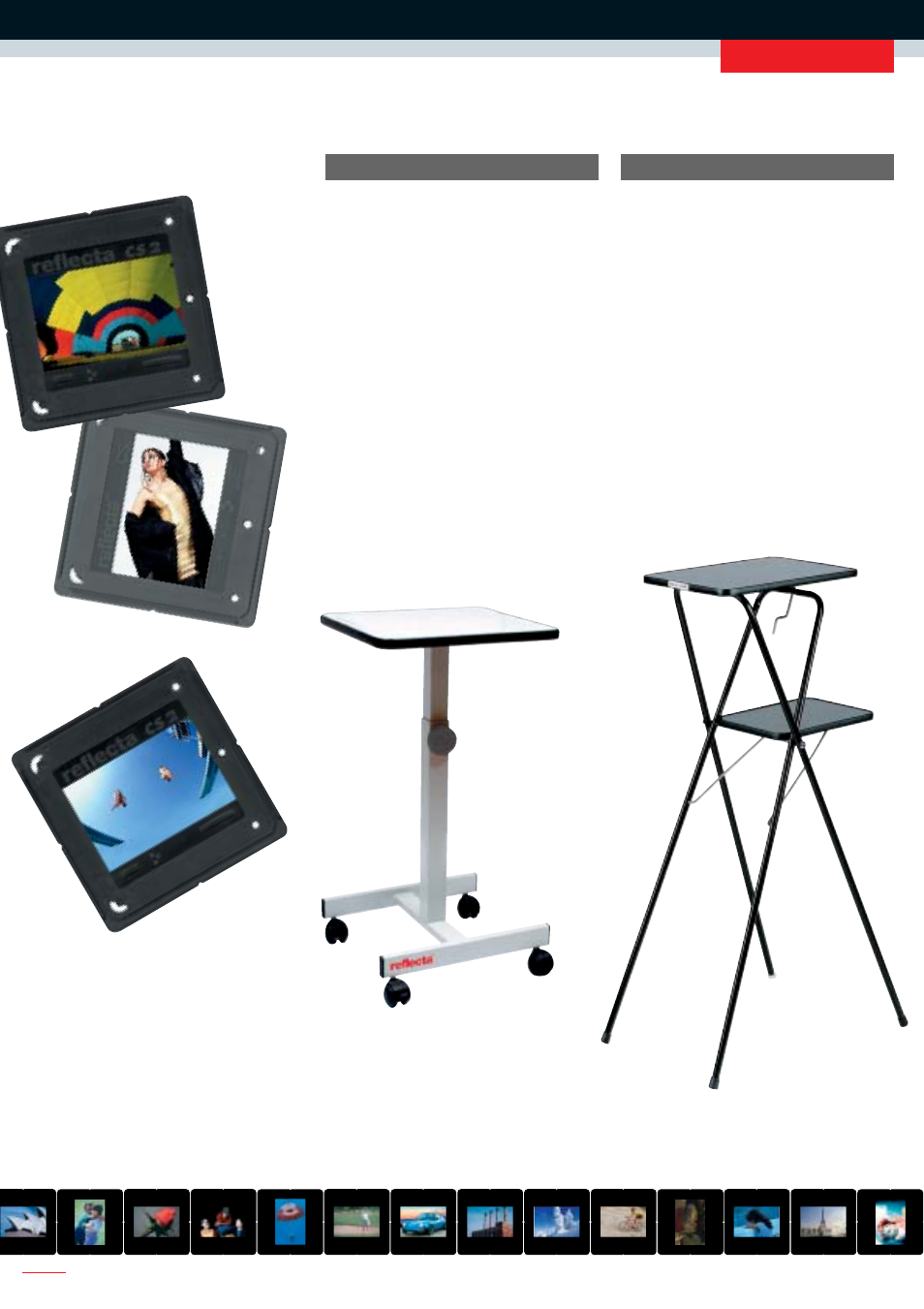 Projection table dino, Projection table petro, Tables | Reflecta SERIES 3000 User Manual | Page 20 / 24