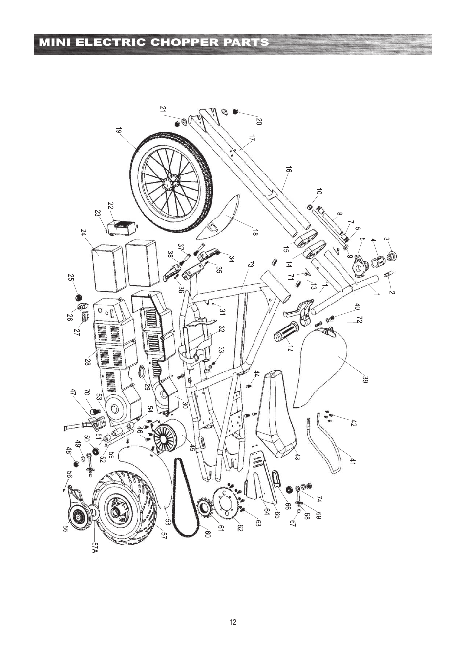 Razor MINI ELECTRIC CHOPPER 15130760 User Manual | Page 13 / 17