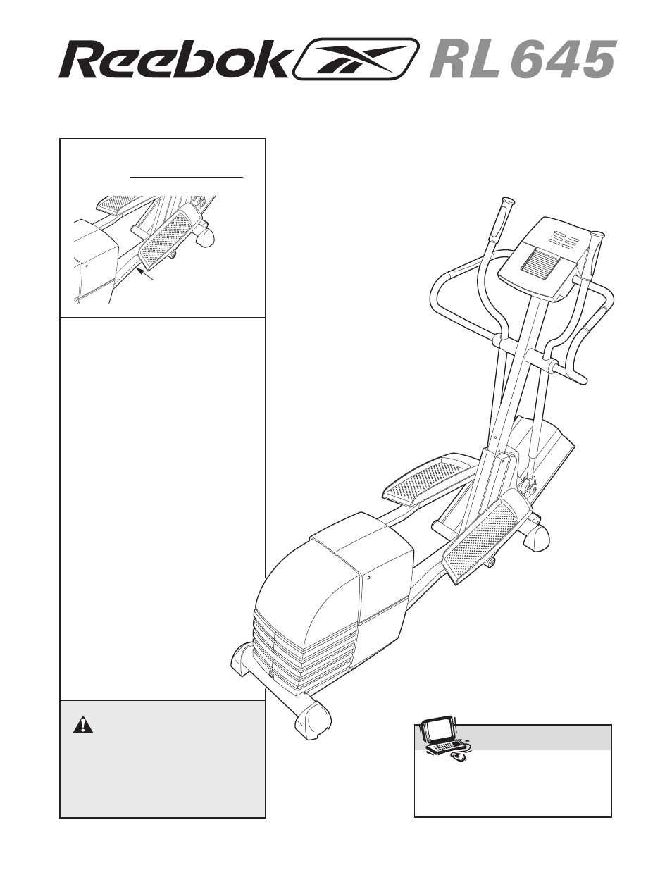 Reebok Fitness RL 645 RBEL79740 User Manual | 28 pages