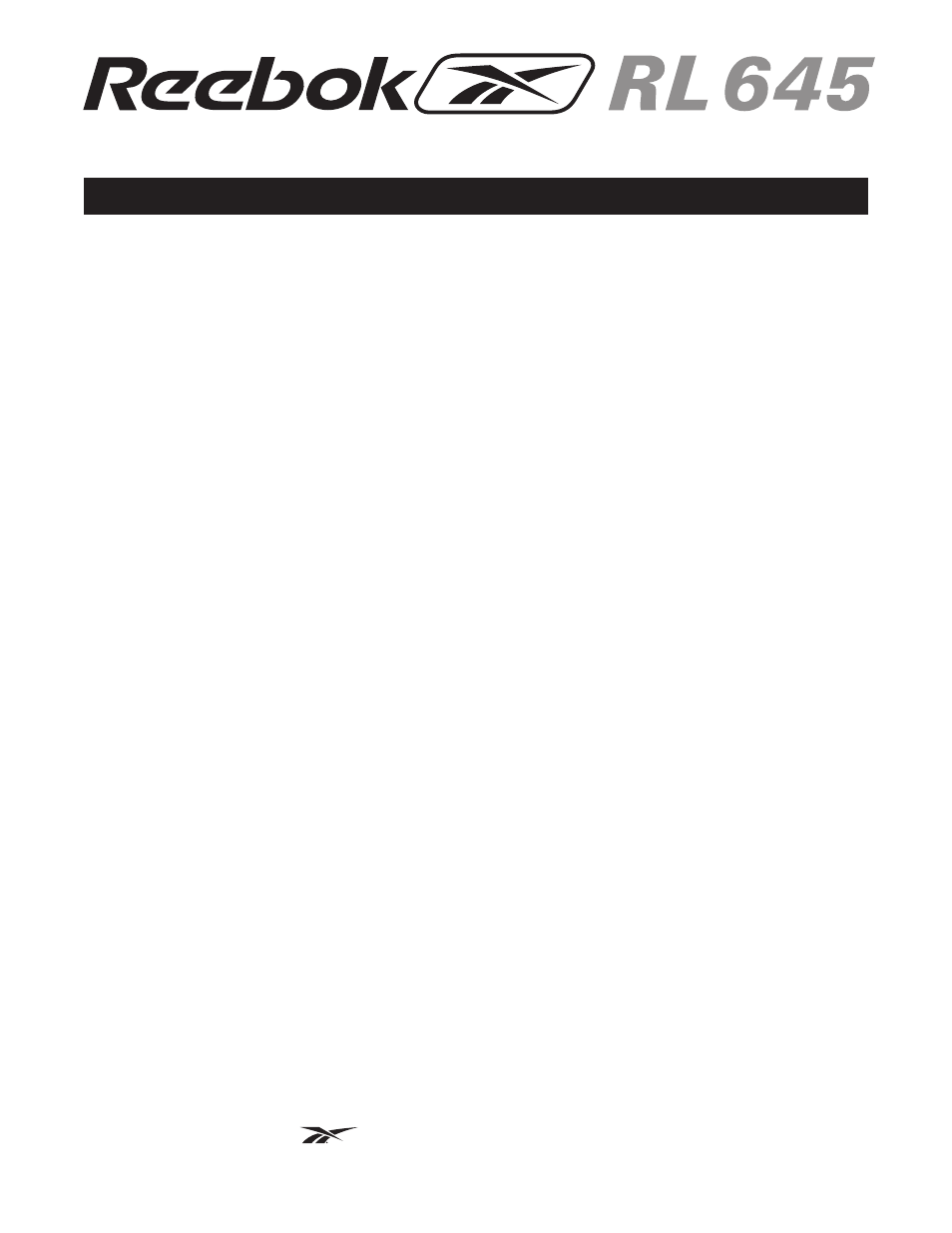 Reebok Fitness RL 645 RBEL79740 User Manual | Page 2 / 28