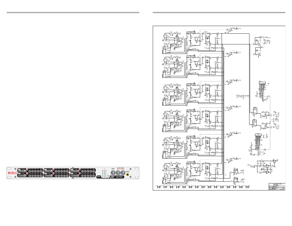 Description front panel | Rolls RM65b User Manual | Page 2 / 4