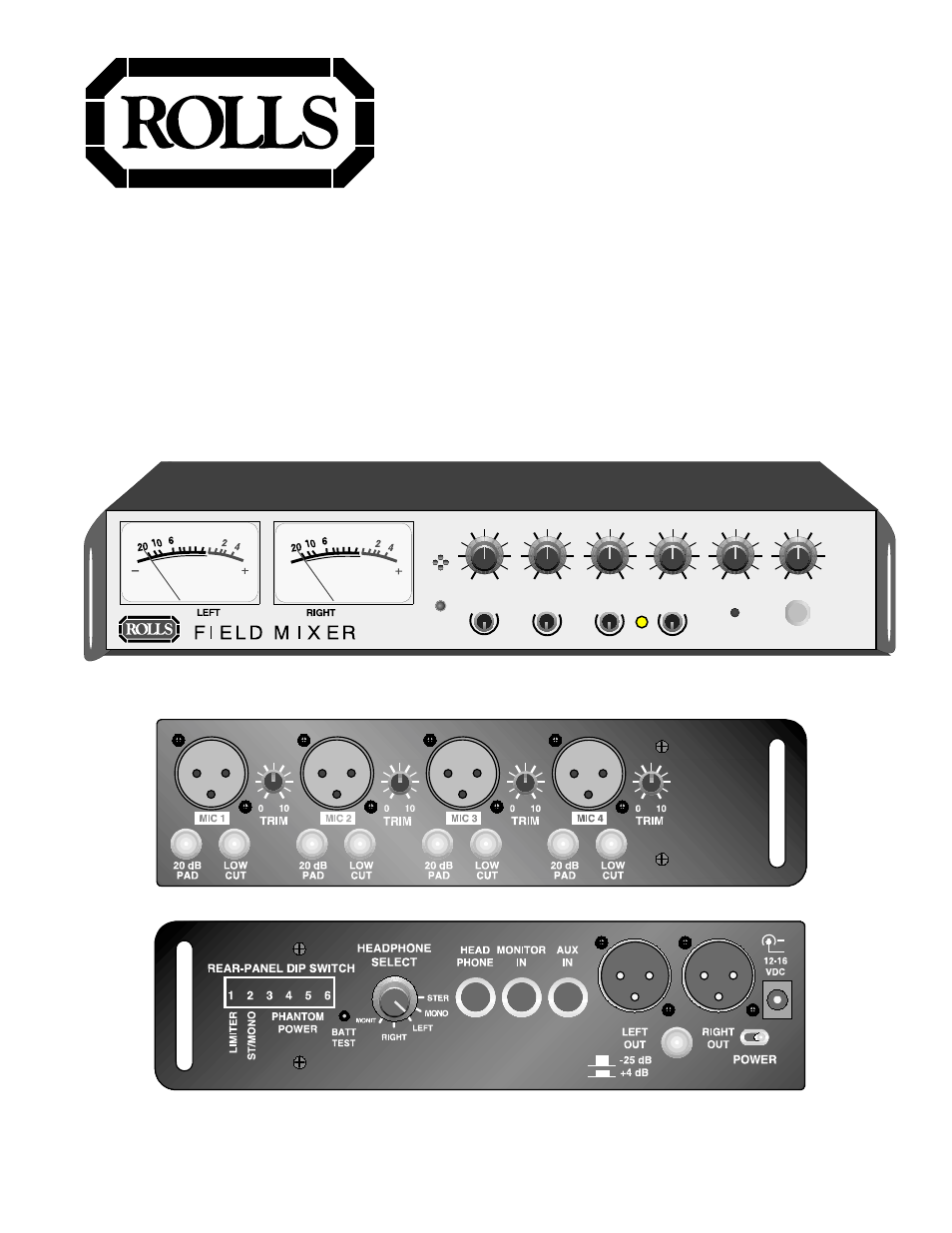 Rolls Field Mixer MX442 User Manual | 6 pages