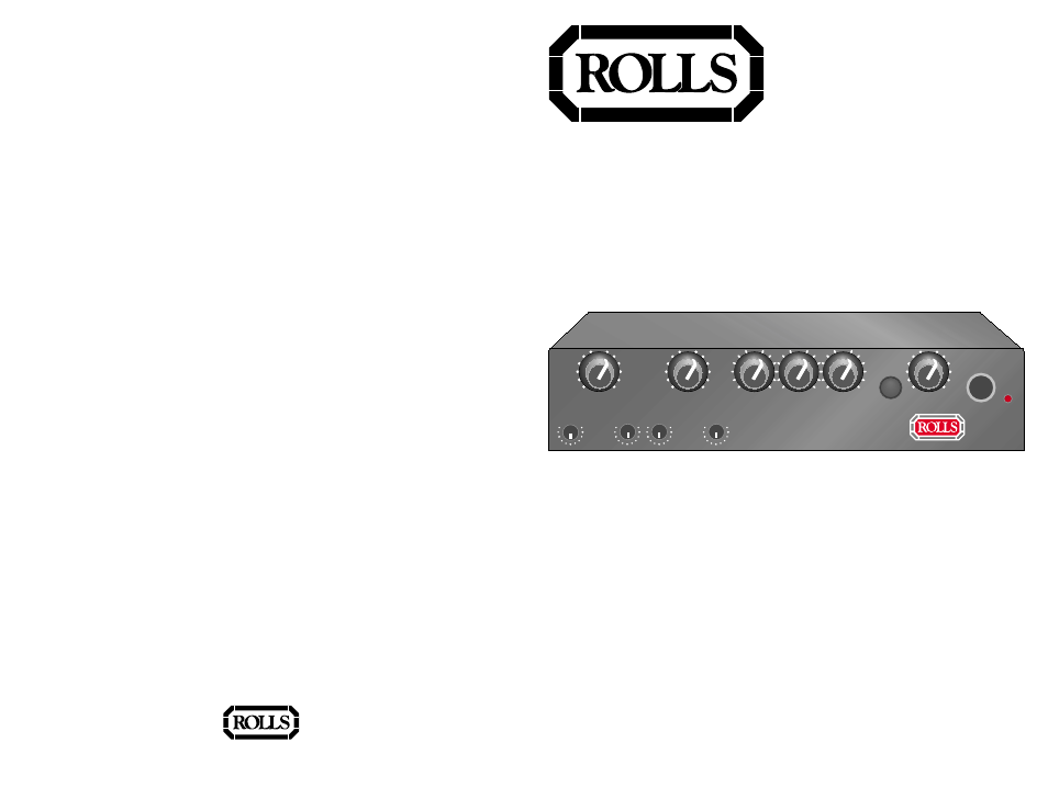 Rolls HM58 User Manual | 4 pages