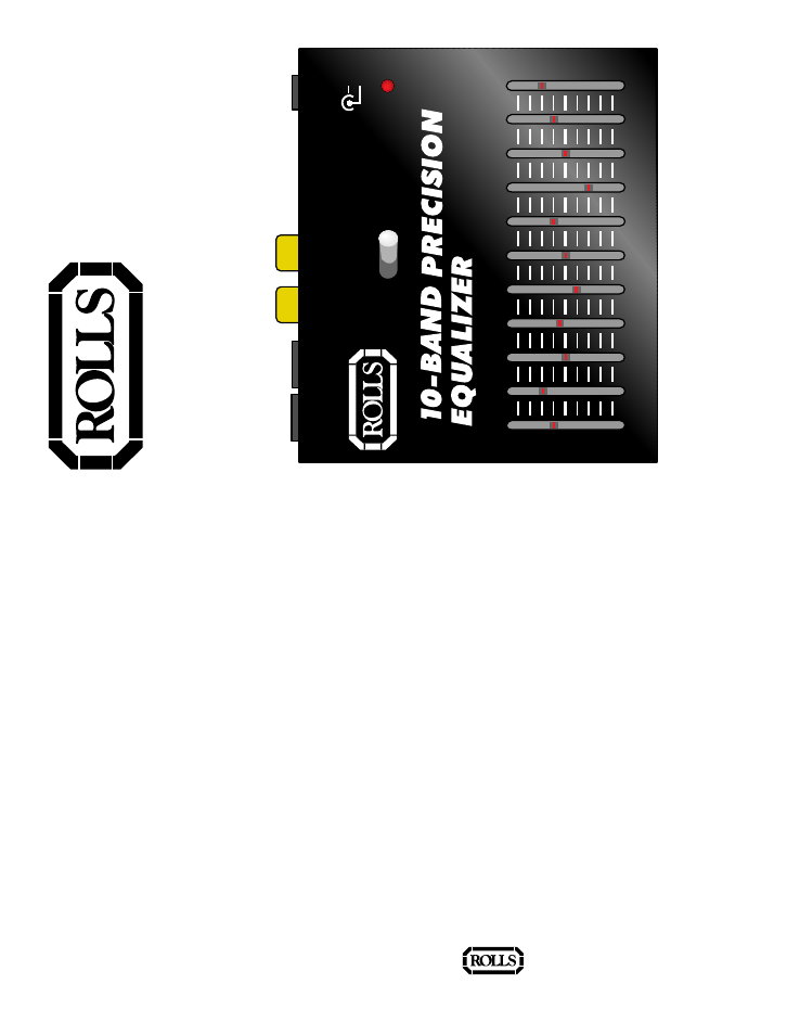 Rolls PRECISION EQUALIZER EQ101 User Manual | 2 pages