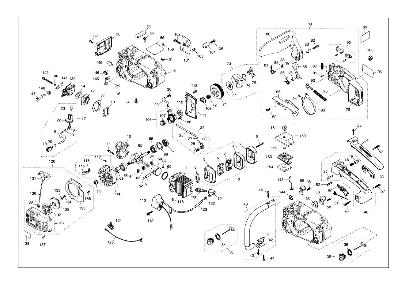 Parts list | RedMax G310TS User Manual | Page 22 / 28