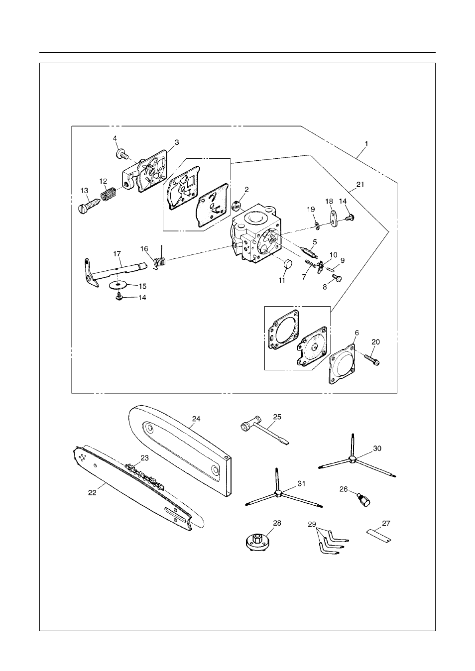 Parts list | RedMax G310TS User Manual | Page 24 / 28