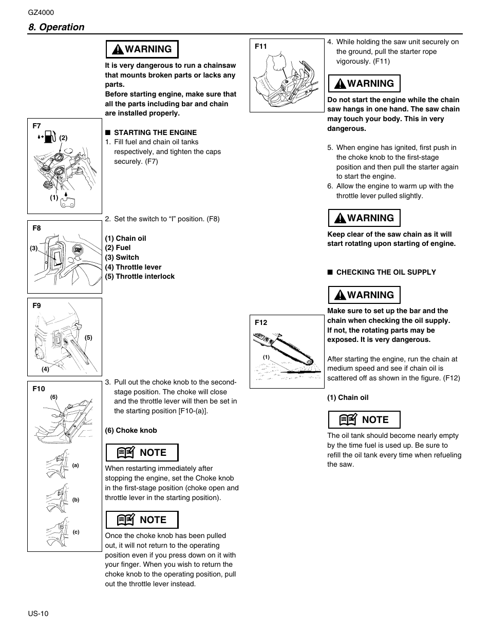 RedMax GZ4000 User Manual | Page 10 / 20