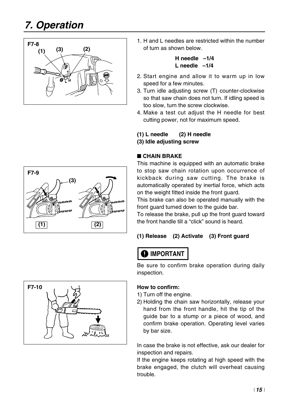 Operation | RedMax G3200 User Manual | Page 15 / 40