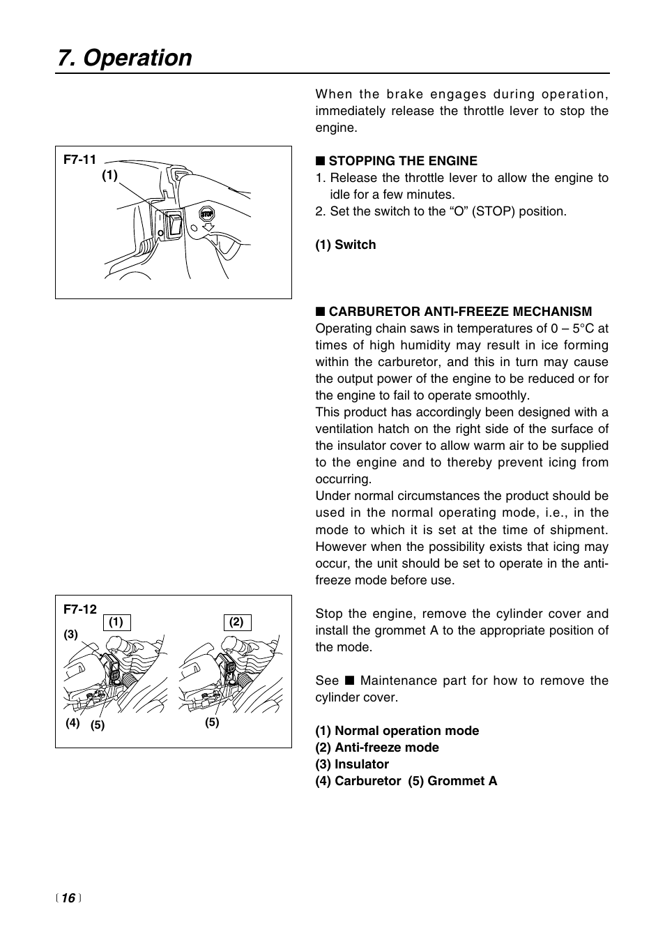 Operation | RedMax G3200 User Manual | Page 16 / 40