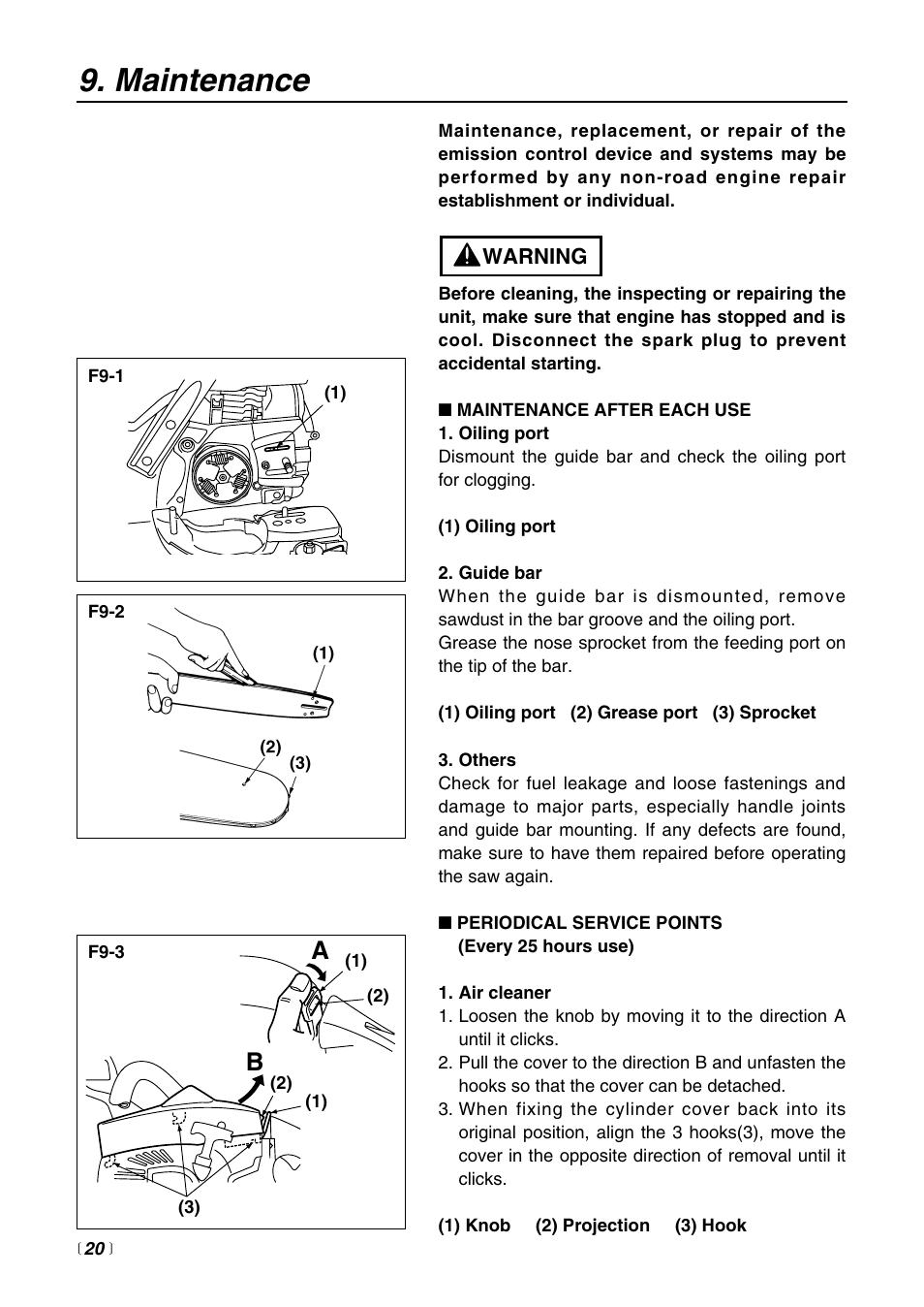 Maintenance | RedMax G3200 User Manual | Page 20 / 40