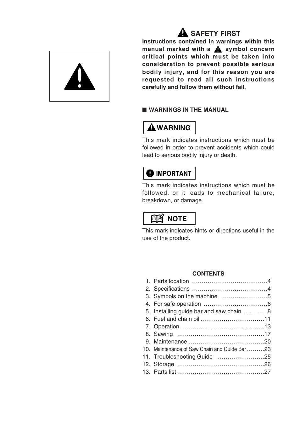 RedMax G3200 User Manual | Page 3 / 40