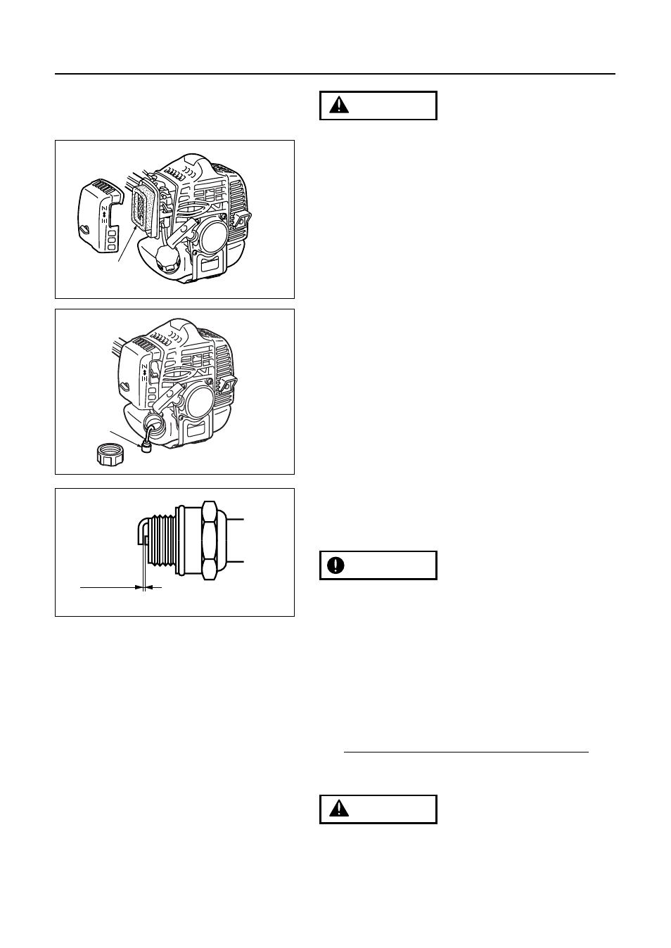 Maintenance, Warning important warning | RedMax RECIPROCATOR SGCZ2500S User Manual | Page 21 / 32