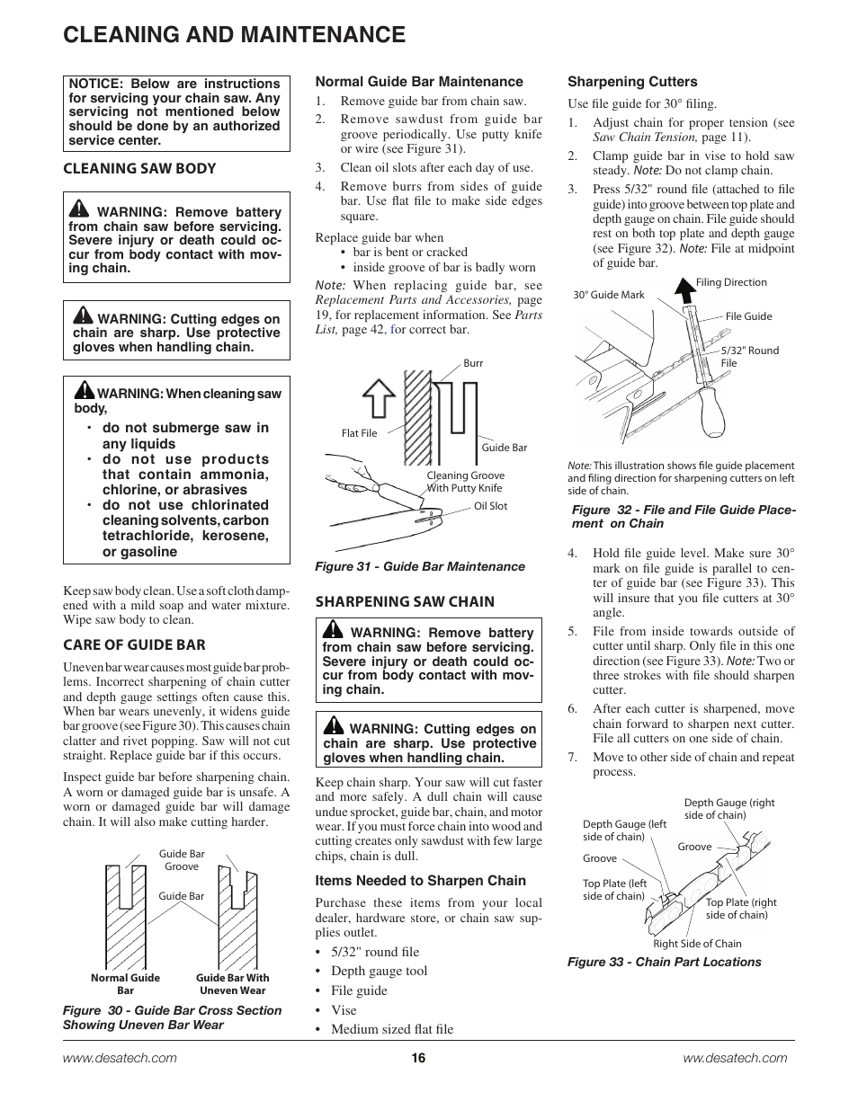 Cleaning and maintenance | Remington Power Tools 18 Volt Cordless BS188A User Manual | Page 16 / 46