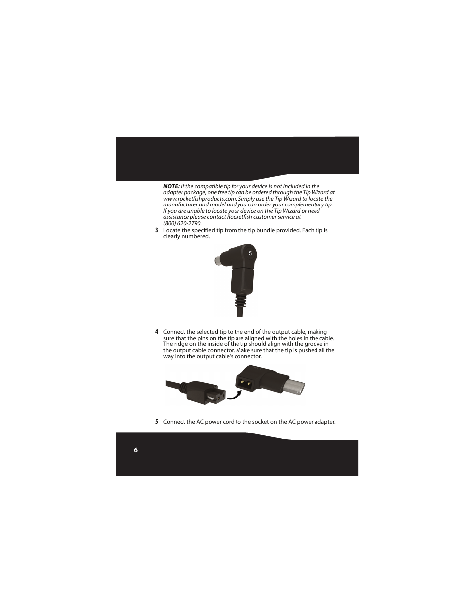 RocketFish RF-BSLAC User Manual | Page 6 / 16