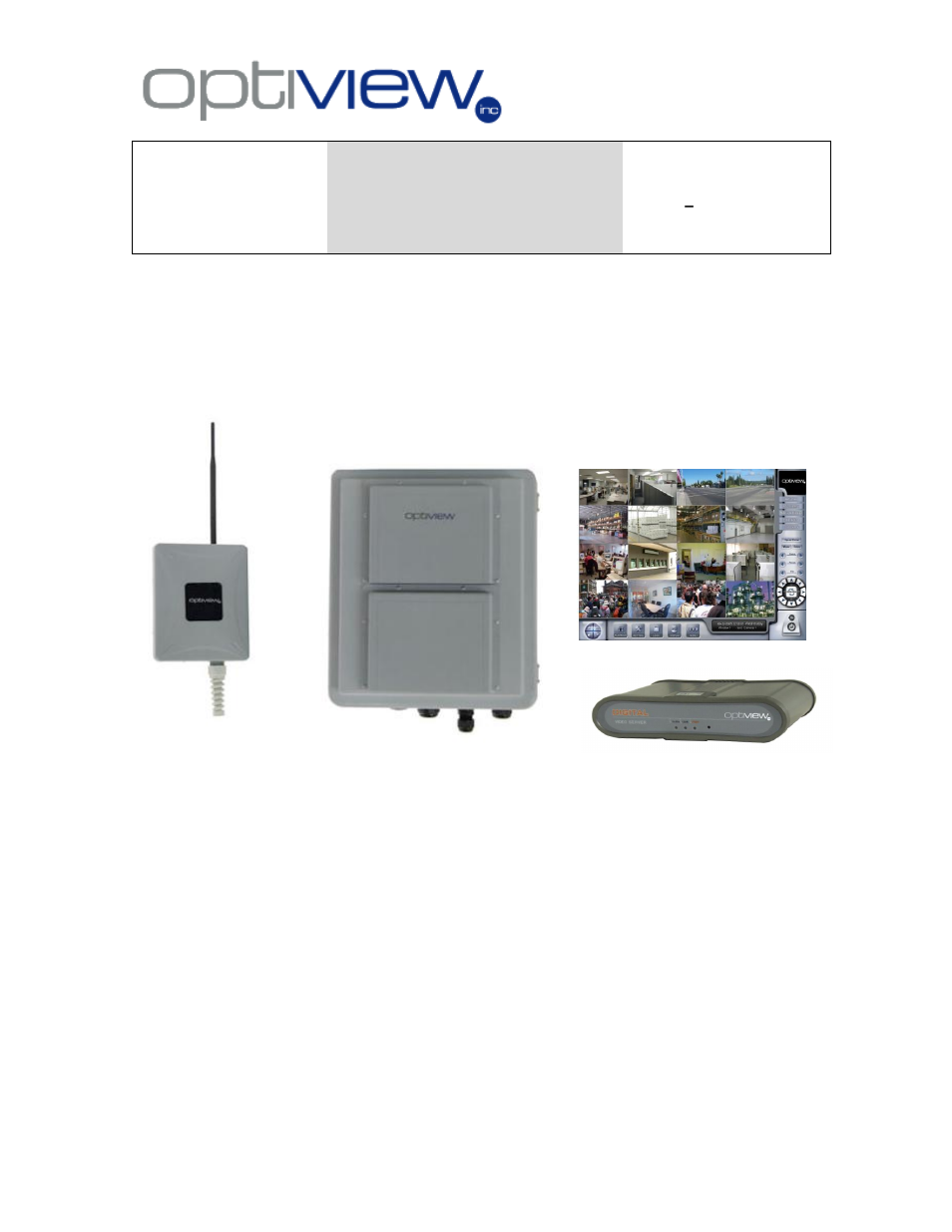 Optiview Enterprise Series User Manual | 35 pages