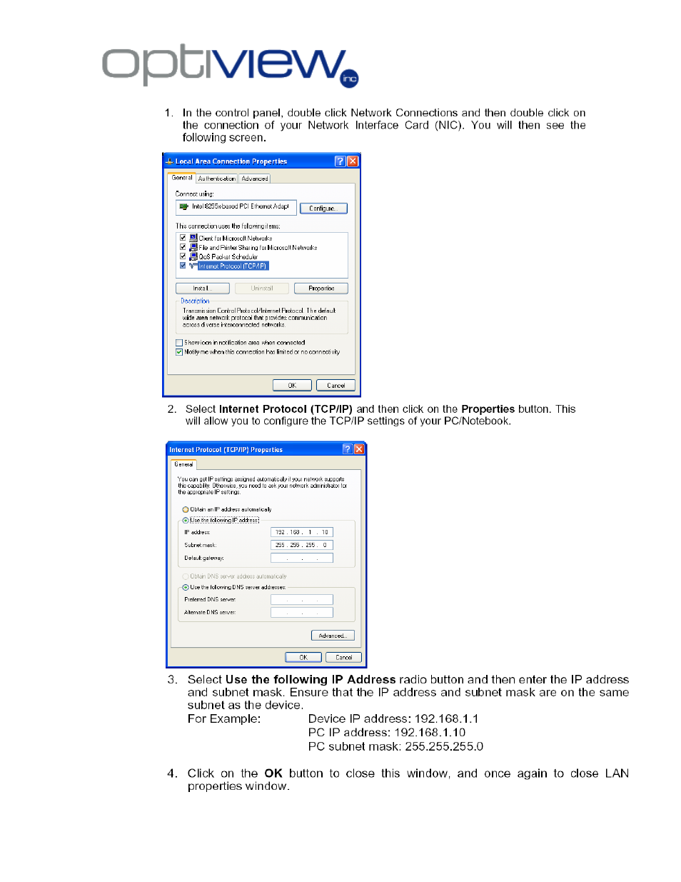 Optiview Enterprise Series User Manual | Page 24 / 35