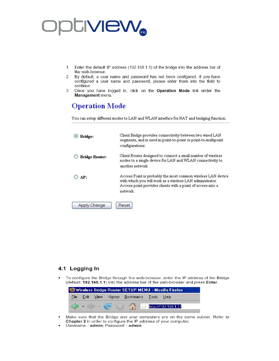 Optiview Enterprise Series User Manual | Page 25 / 35