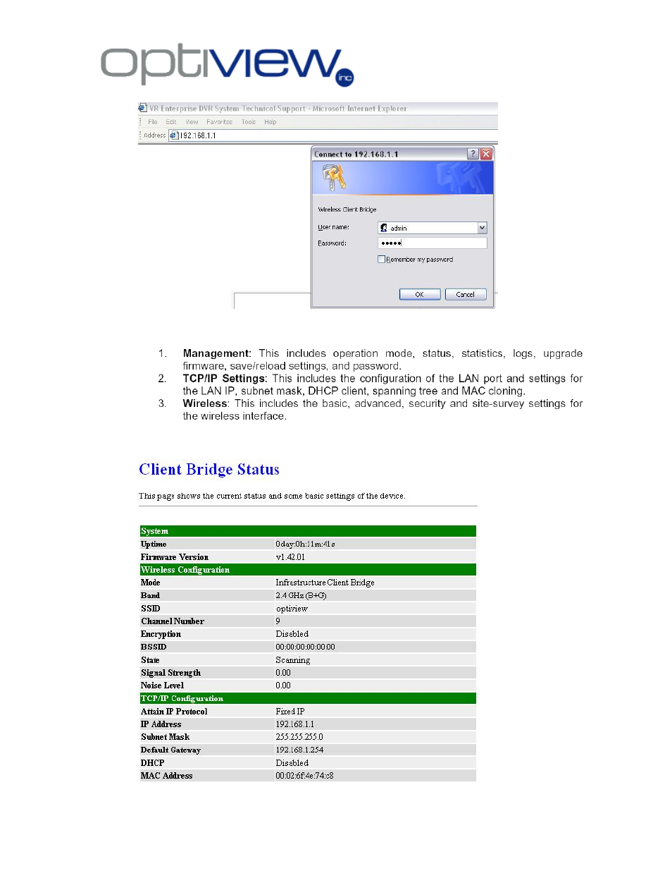 Optiview Enterprise Series User Manual | Page 26 / 35