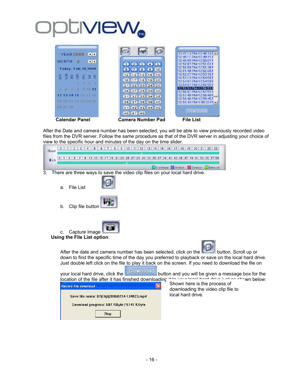 Optiview 2.28.06/4.37 User Manual | Page 16 / 19