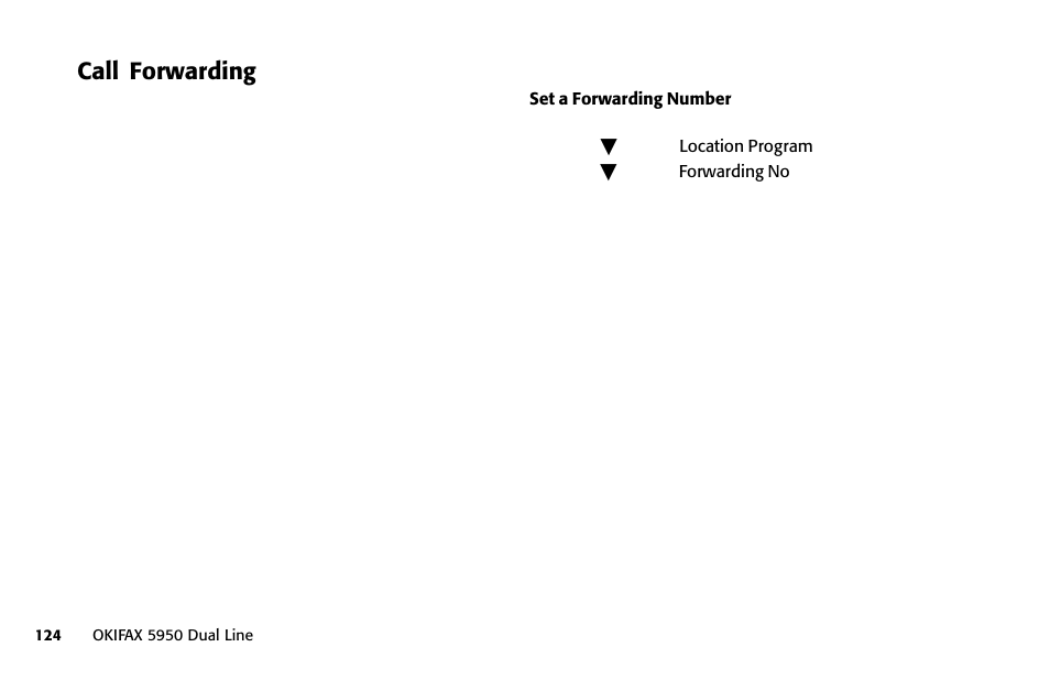 Call forwarding | Oki FAX 5950 User Manual | Page 138 / 248