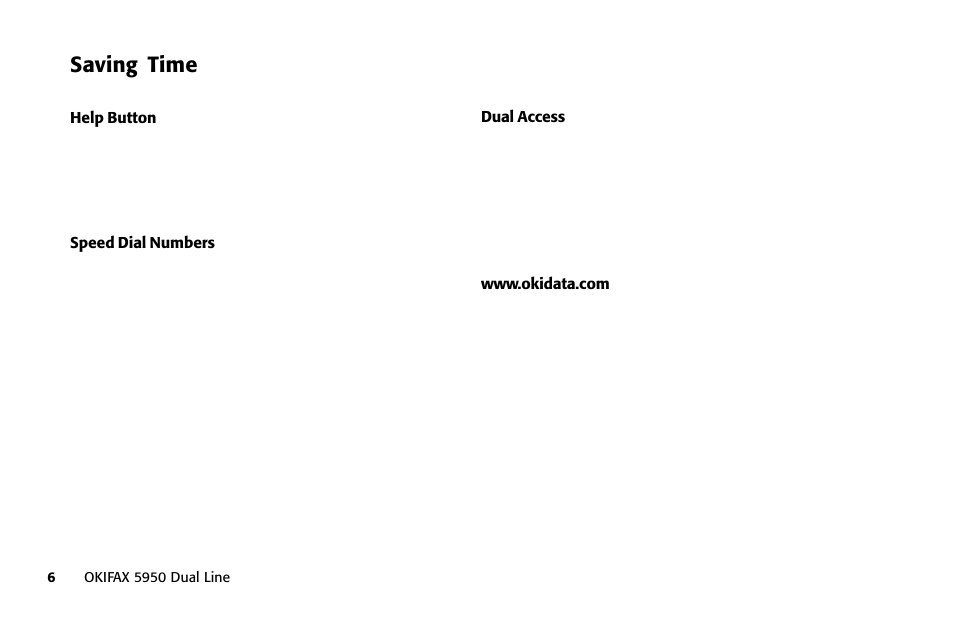 Saving time | Oki FAX 5950 User Manual | Page 20 / 248