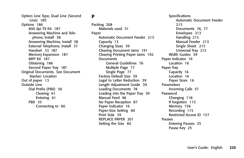 Oki FAX 5950 User Manual | Page 239 / 248