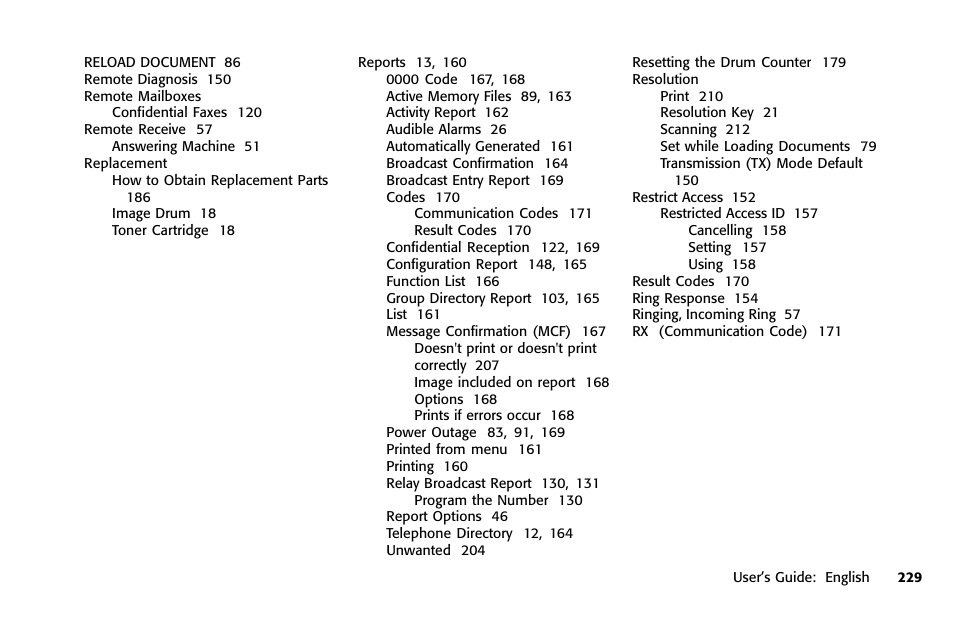 Oki FAX 5950 User Manual | Page 243 / 248