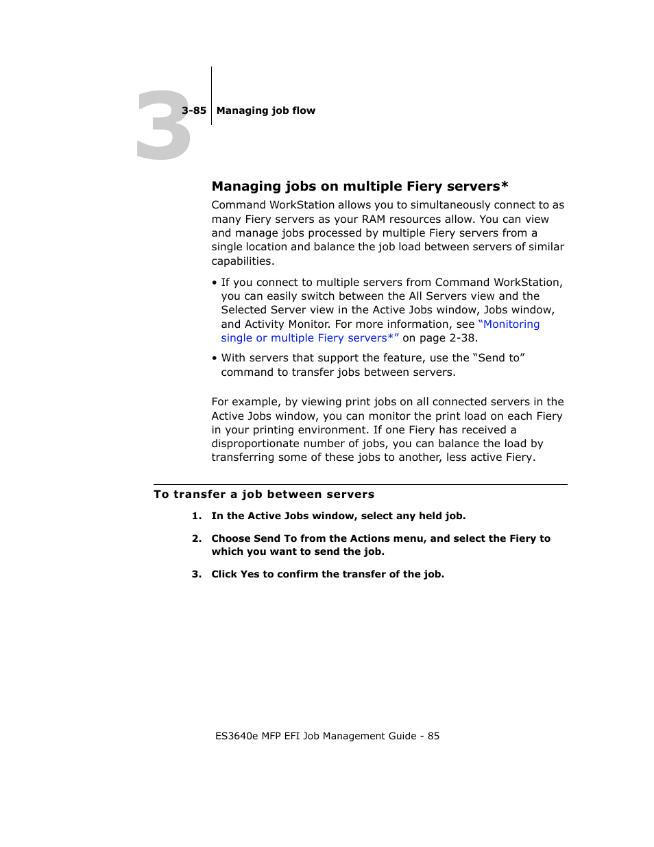 Managing jobs on multiple fiery servers | Oki ES3640E User Manual | Page 85 / 220