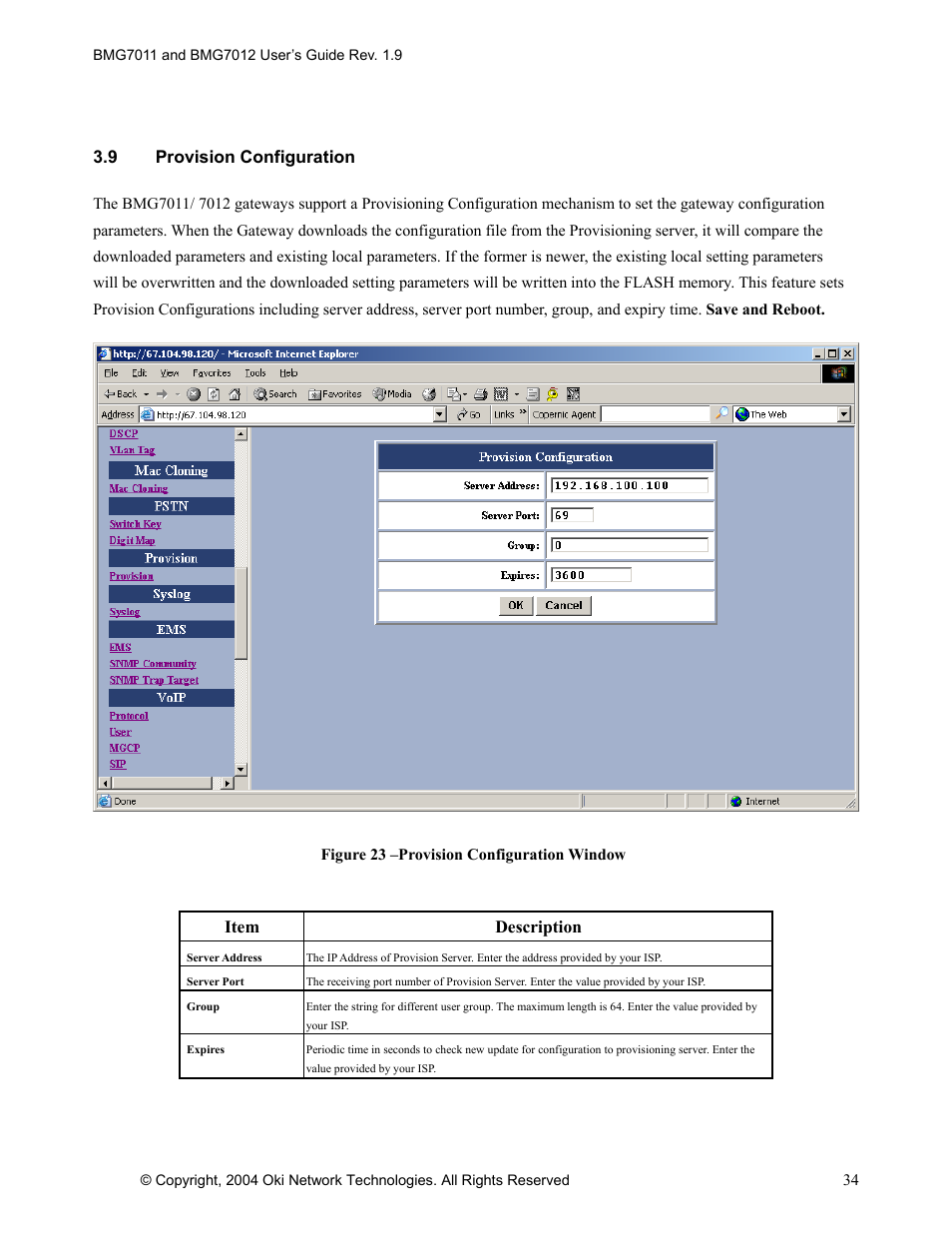 Oki BMG7012 User Manual | Page 39 / 70